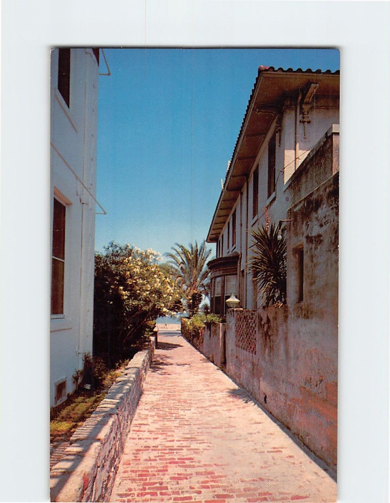 Postcard Treasure Street Narrowest Street in the US St. Augustine Florida