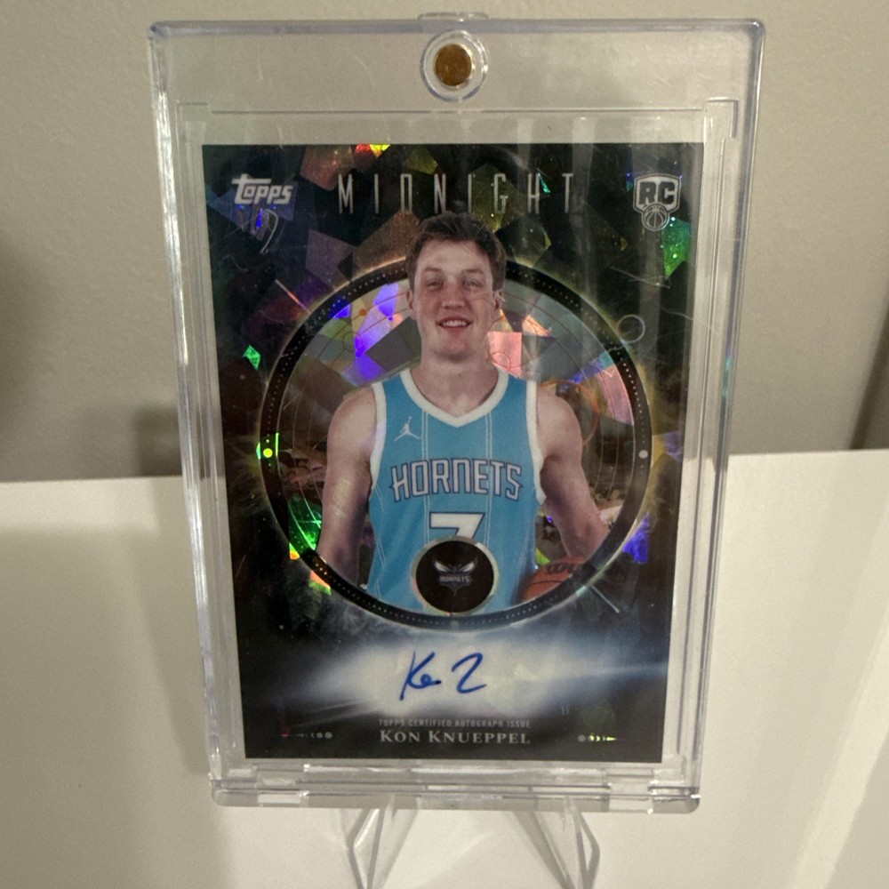2025-26 Topps Chrome Midnight-  Kon Knueppel Mor-KK RC Midnight Oil Auto 1/5