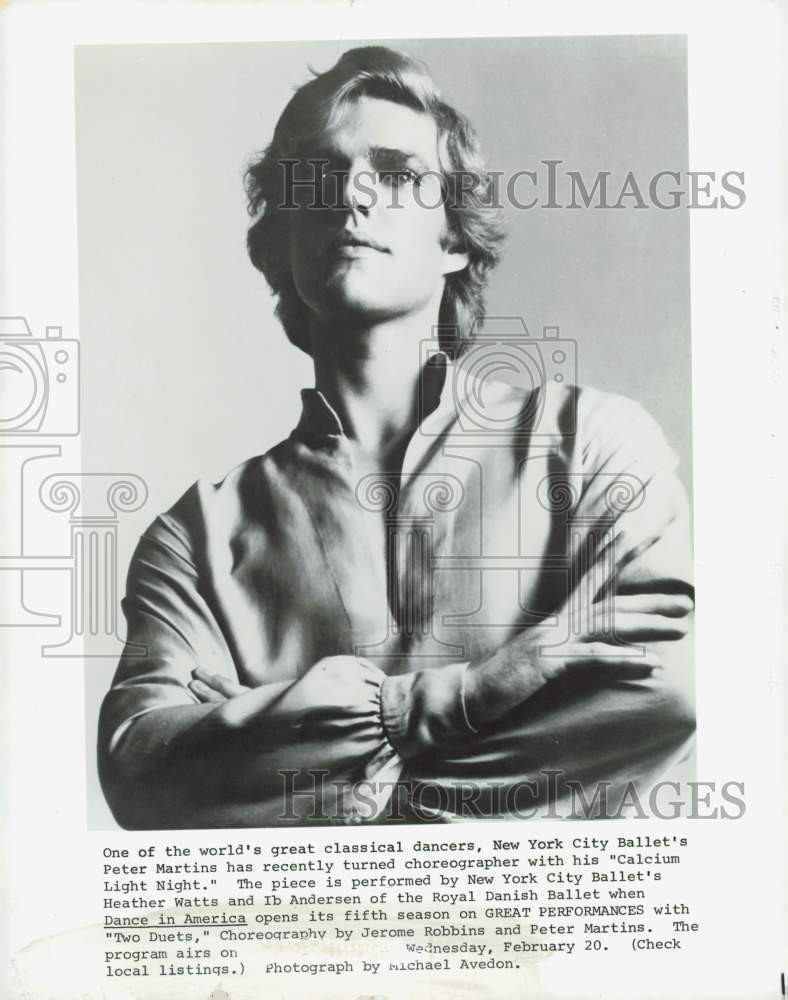 1980 Press Photo New York City Ballet Choreographer Peter Martins - lrq01497