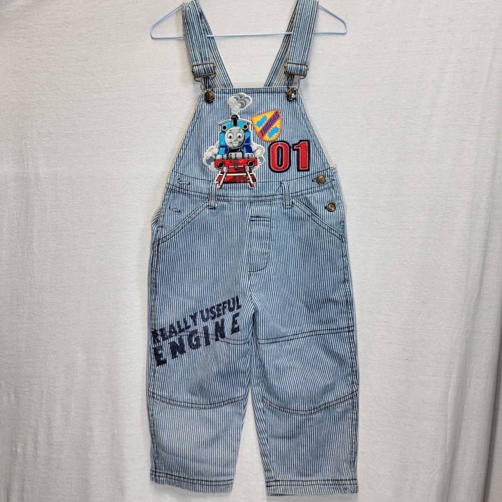 2T Thomas The Train VINTAGE overalls Thomas And Friends Toddler Boy Y2k Painter