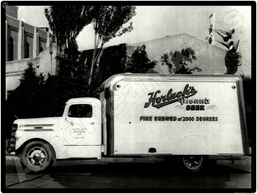Mack Truck New Metal Sign: Horluck's Vienna Beer Truck - Seattle, Washington