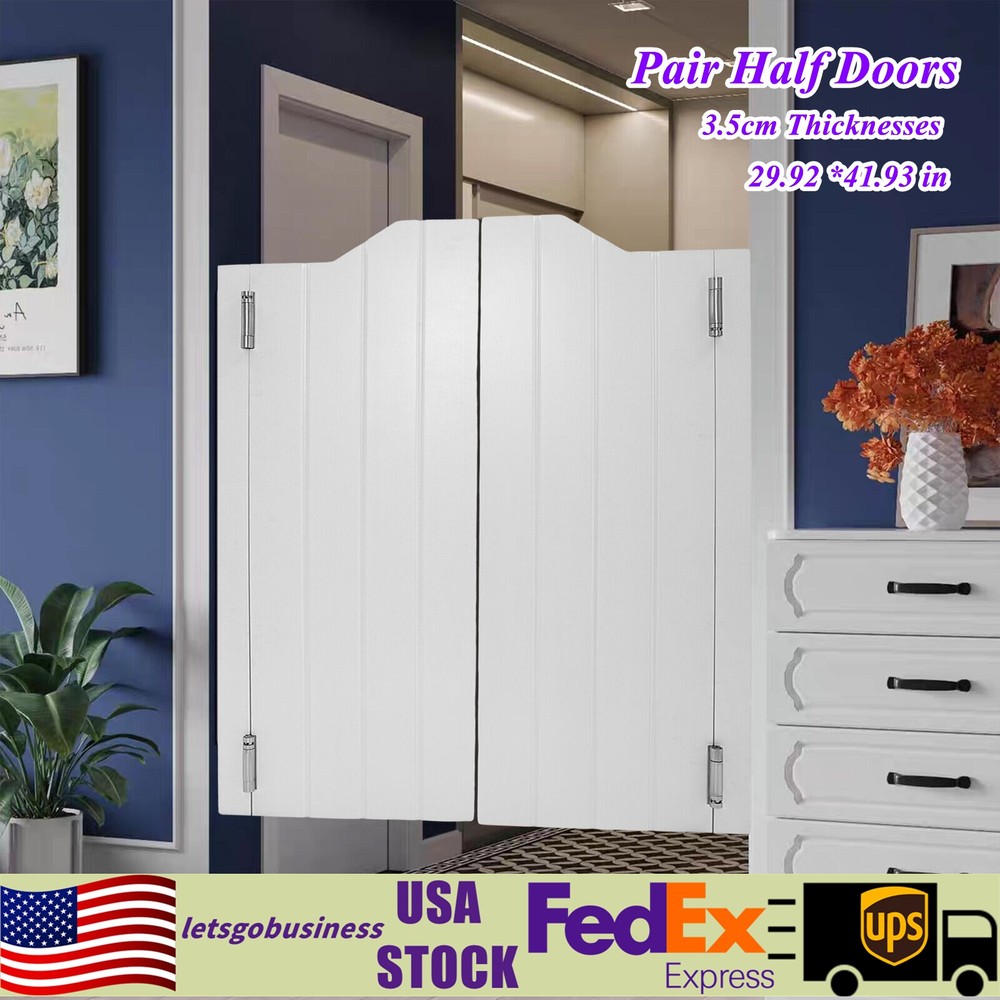 Pair Half Doors For Doorway Partition Door Coffee Doors Wood Counter Doors
