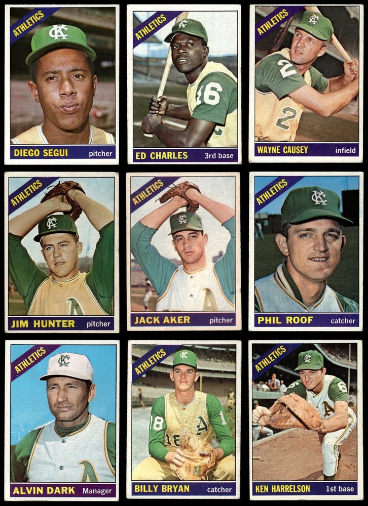 1966 Topps Athletics ( A's ) Near Team Set 3 - VG 7223610 (18 / 26 cards)