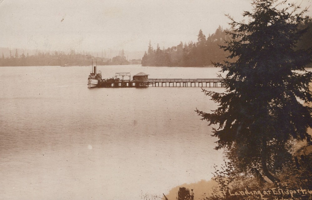 Ellisport WA - Boat Landing RPPC 1915