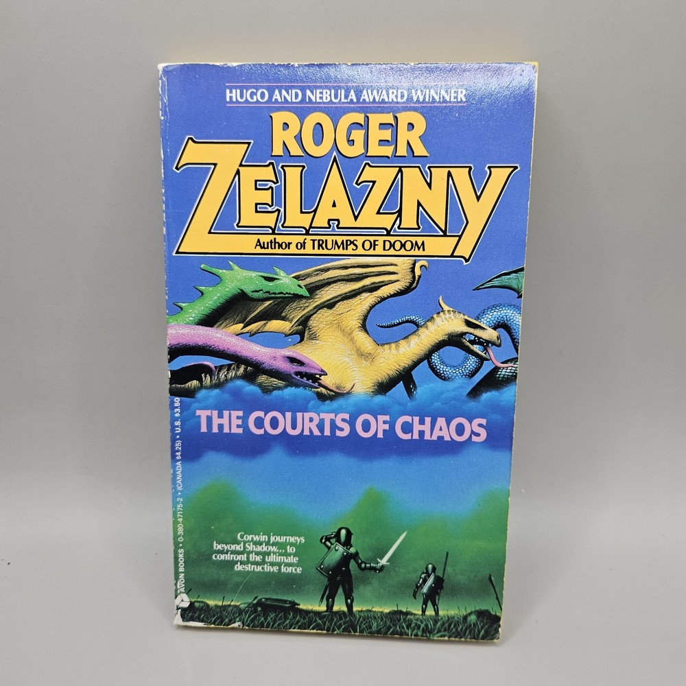 1979 THE COURTS OF CHAOS Amber Series Roger Zelazny Avon Sci Fi Paperback