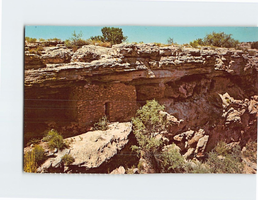 Postcard Montezuma Castle National Monument Camp Verde Arizona USA