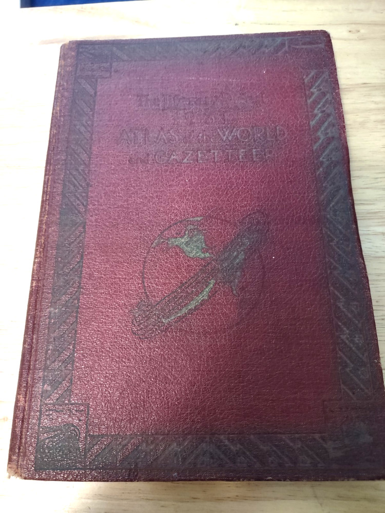 The Literary Digest: Atlas of the World and Gazetteer 1931 Rand McNally & Co. HC