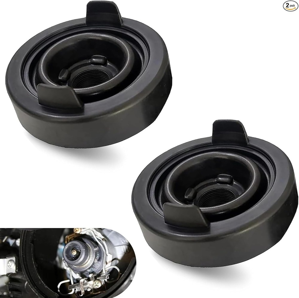 2 PCS Car Light Dust Covers, Rubber Sealing Cap Dust Covers, LED Light Dust Prot