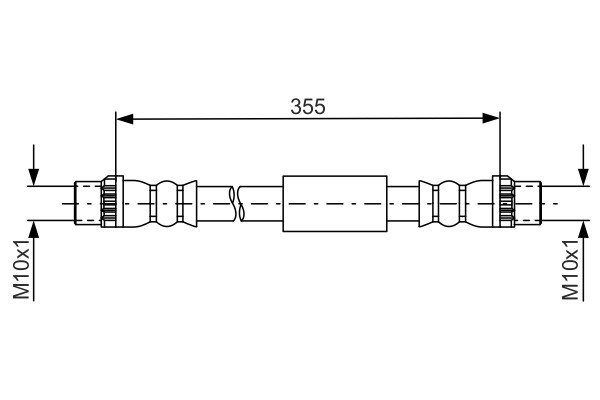 1 987 481 665 BOSCH Bremsschlauch für CITROËN,FIAT,PEUGEOT