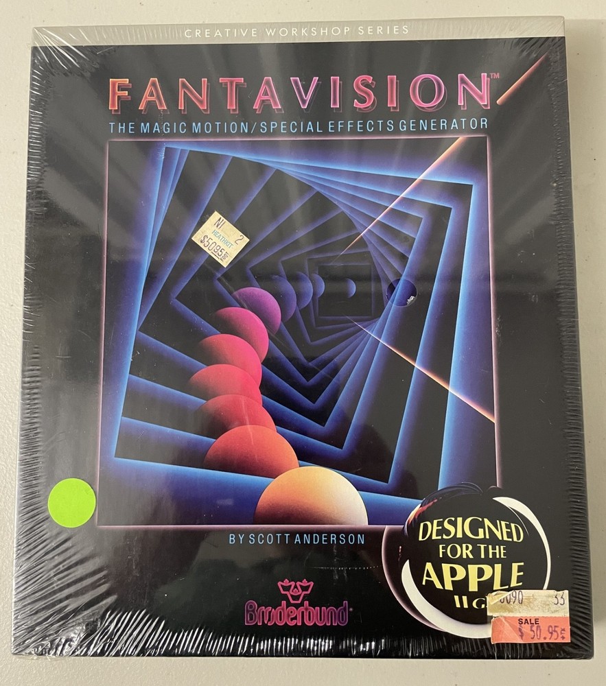 Factory Sealed 1987 Fantavision Broderbund Software For Apple IIgs