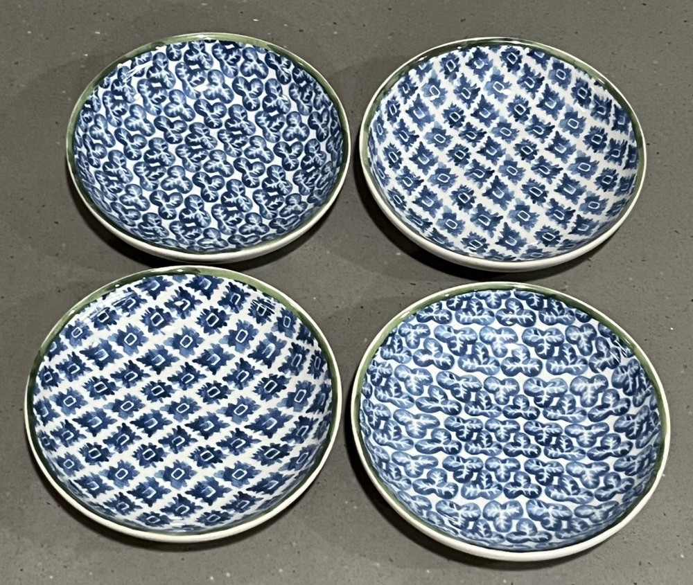 Williams Sonoma Aerin Ardsley Individual Dip Dish CHOICE Diamonds Leaves 5.75