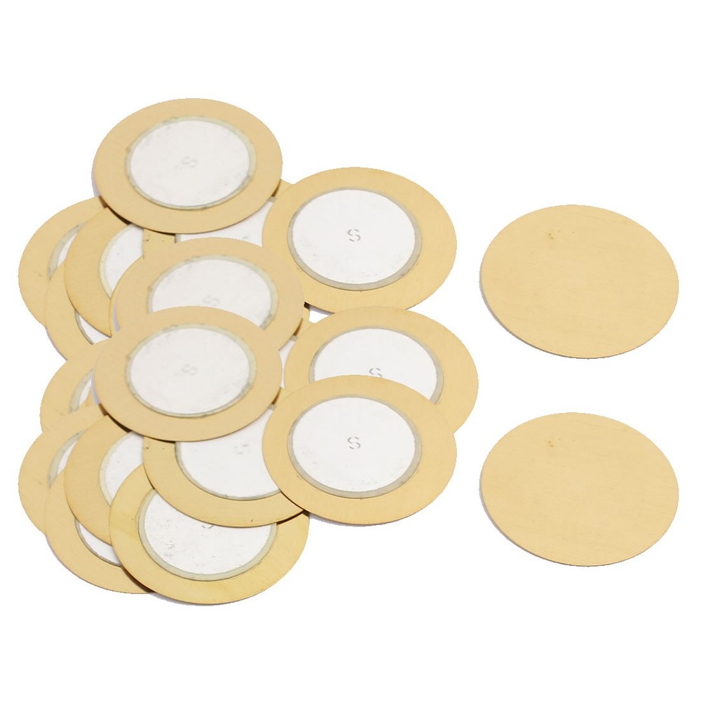 20Pcs 27mm Dia Piezo Discs Piezoelectric Ceramic Copper Buzzer Film Gasket