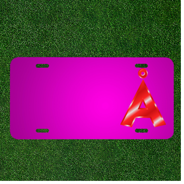 Custom Personalized Car License Plate With Add Names To Alphabet A Umlaut