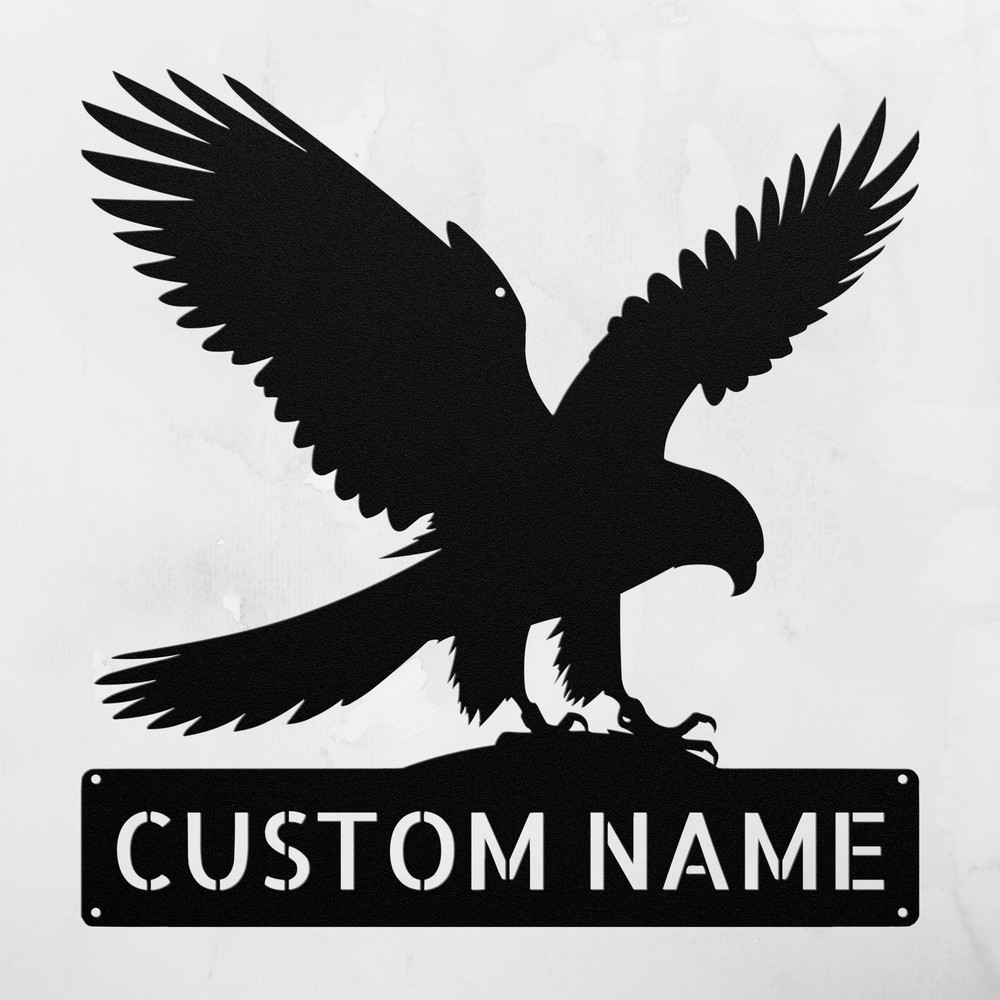 Custom Falcon Bird Metal Sign Unique Decor Wall Art Gift for Bird Lovers