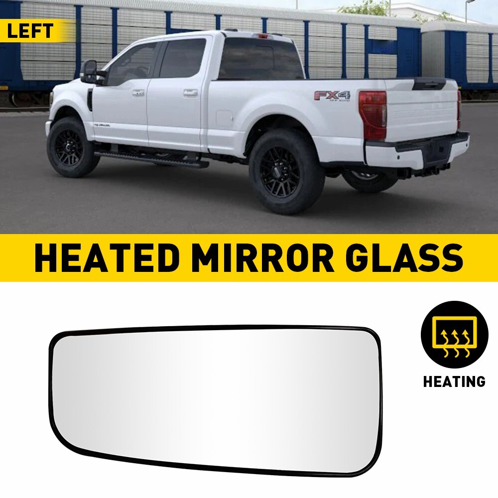 Mirror Glass Heated Lower Driver Leftfor Side 2015-2021 FORD SUPER F150 DUTY H