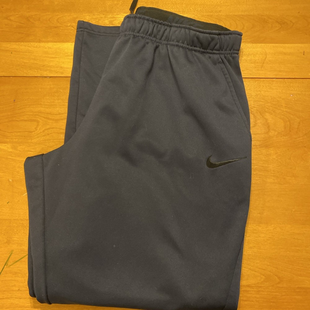 Nike Dri Fit Men’s Navy Sweatpants 800191-451 Size XXL Pockets Drawstring