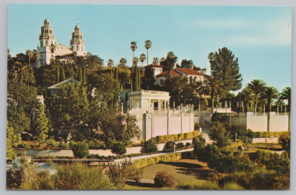 State View~Hearst San Simeon Historical Monument San Simeon~Vintage Postcard