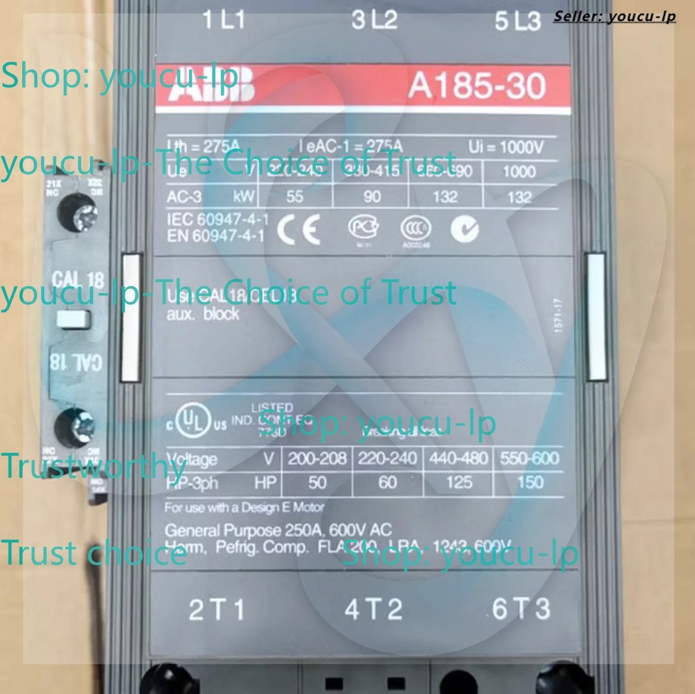 1pc New In Box ABB A185-30-11 AC Contactor 110V 1SFL491001R8411 A185-30-11-84