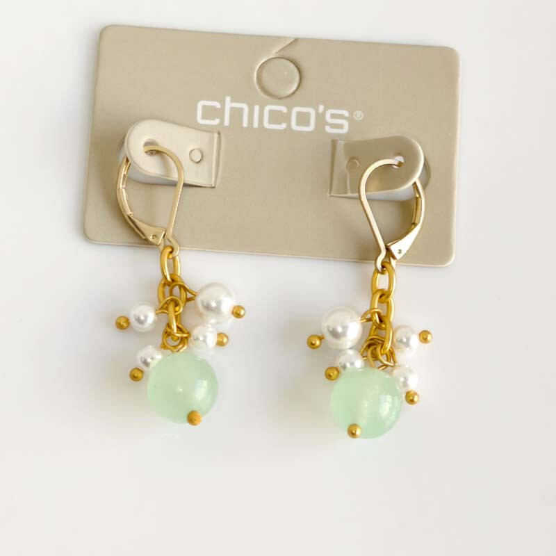 New Chicos Beads Cluster Drop Earrings Gift Fashion Women Party Holiday Jewelry