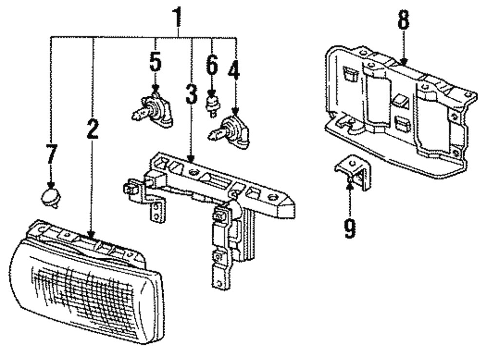 Genuine GM Composite Headlamp Assembly  (L.H.) 16515619