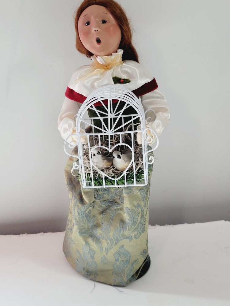 Byers Choice  Caroler Two Turtle Doves 2007 Twelve Days Of Christmas 12 Birdcage