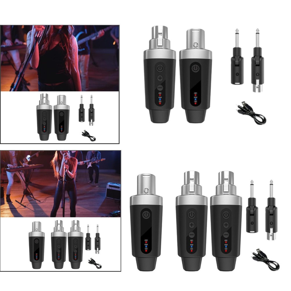 Microphone System Transmitter Receiver USB for Amplifier Dynamic Microphones