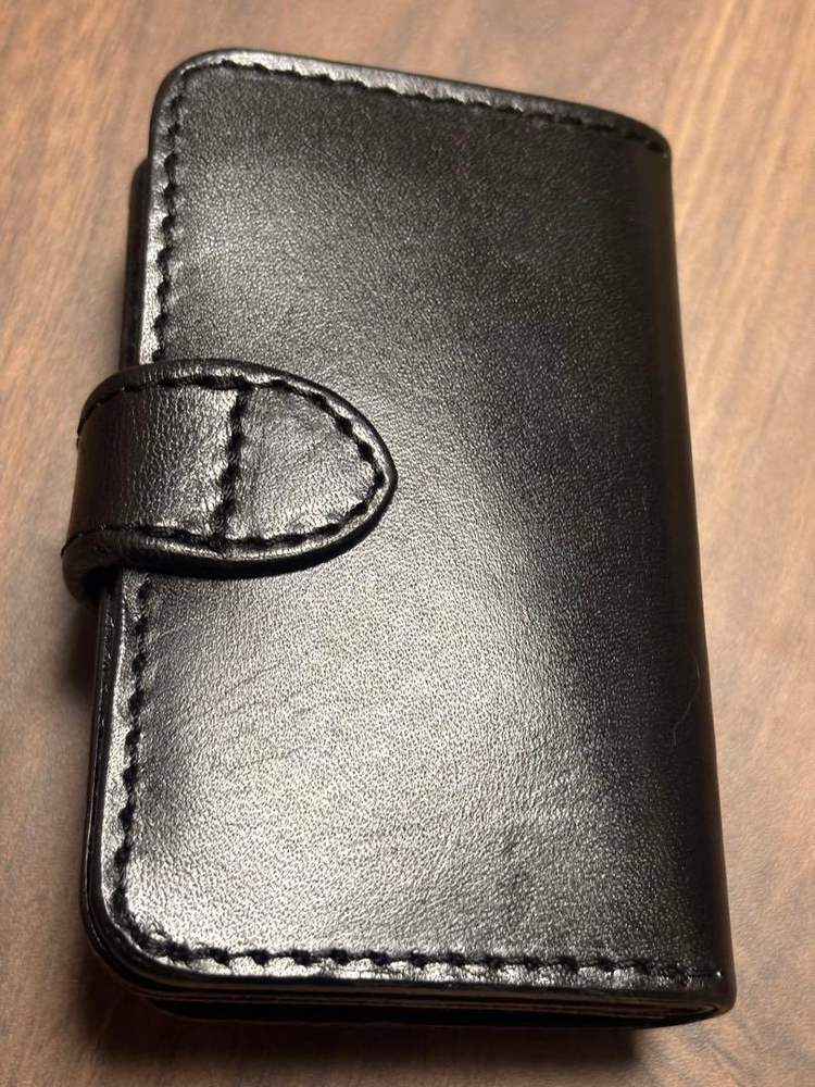 ALZUNI pass case, mini wallet with key case pass case coin case card holder Used