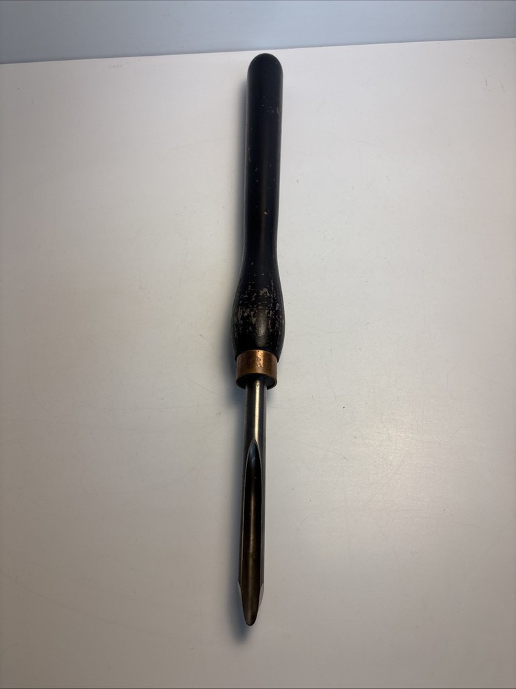 Vintage Wood Turning Spindle Gouge 22.5” U Flute Detail Tool