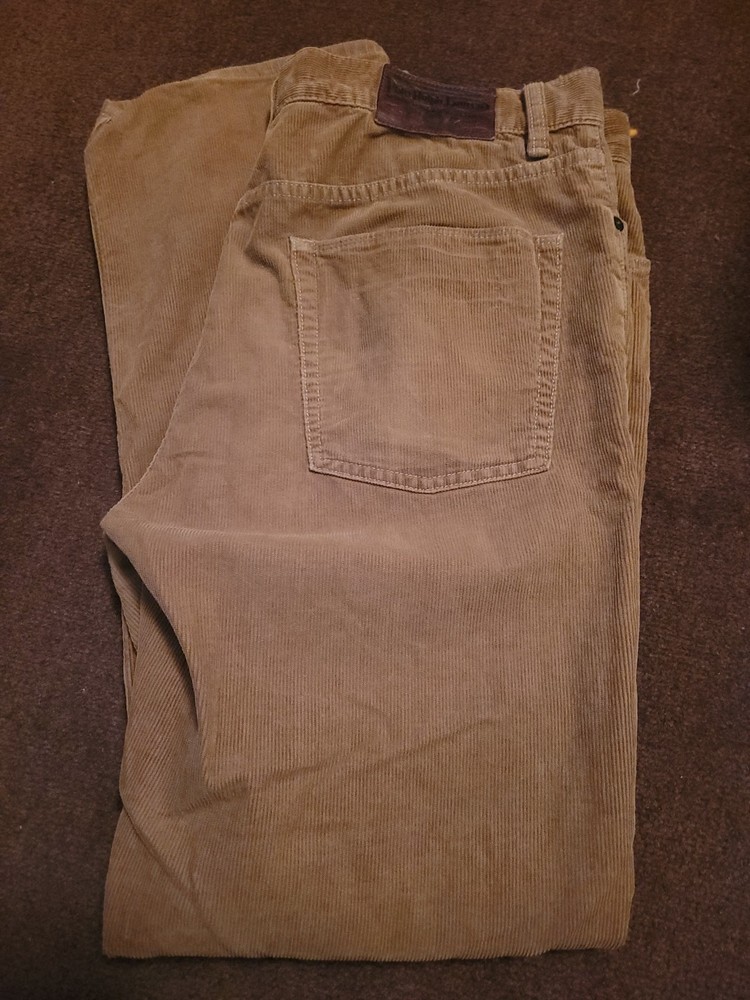 Polo Ralph Lauren Classic Fit Corduroy Pants Mens 36x32 Lite Brown Preppy Style
