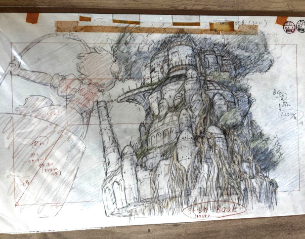 Ghibli Laputa: Castle in the Sky Original Picture Art replica Hayao Miyazaki