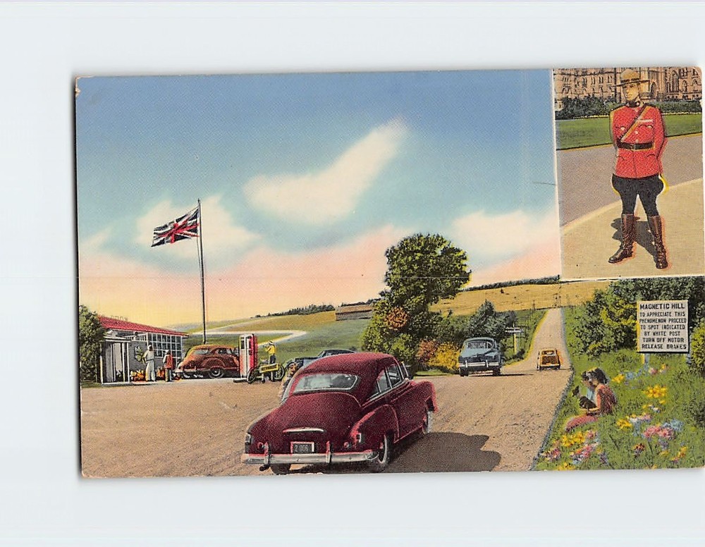 Postcard Magnetic Hill Moncton Canada