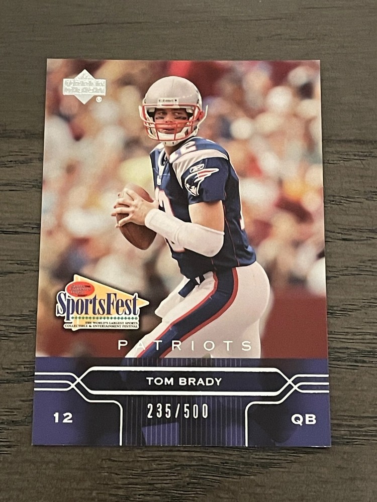 2004 Upper Deck Sportsfest Tom Brady #SF11 Patriots /500 Rare Card