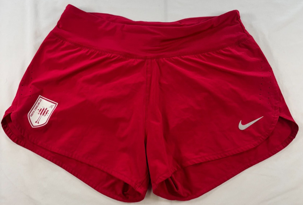 Nike Dri Fit Running Shorts Womens Sz Large South Carolina USC Vented Red
