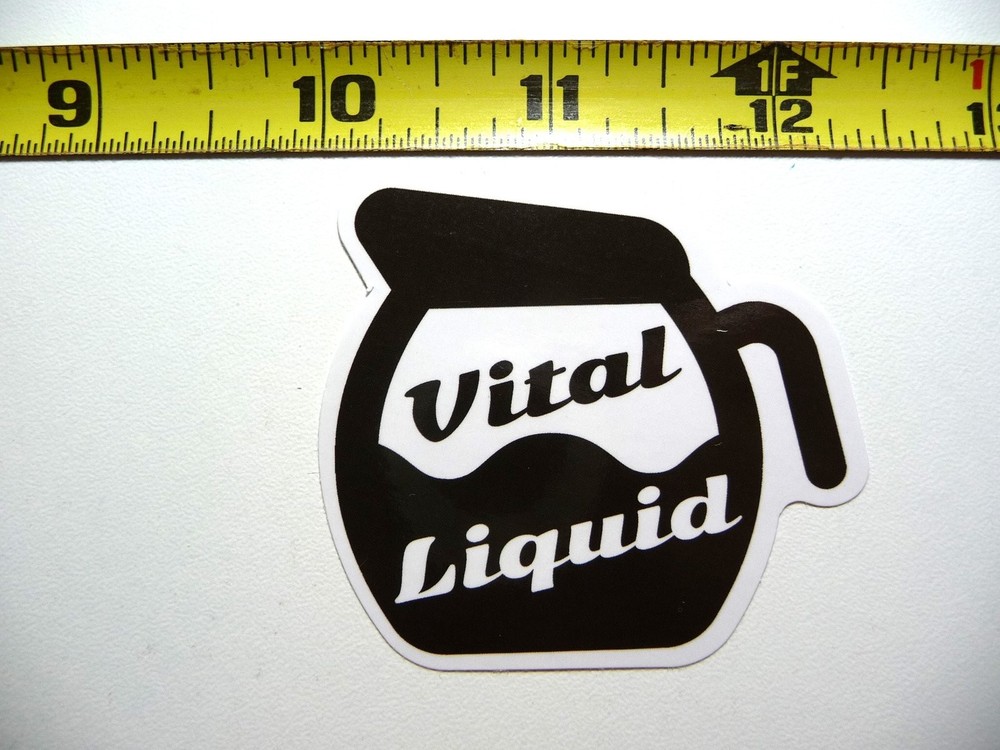 Vital Liquid Coffee Decal Sticker for Morning Wake Up Fun