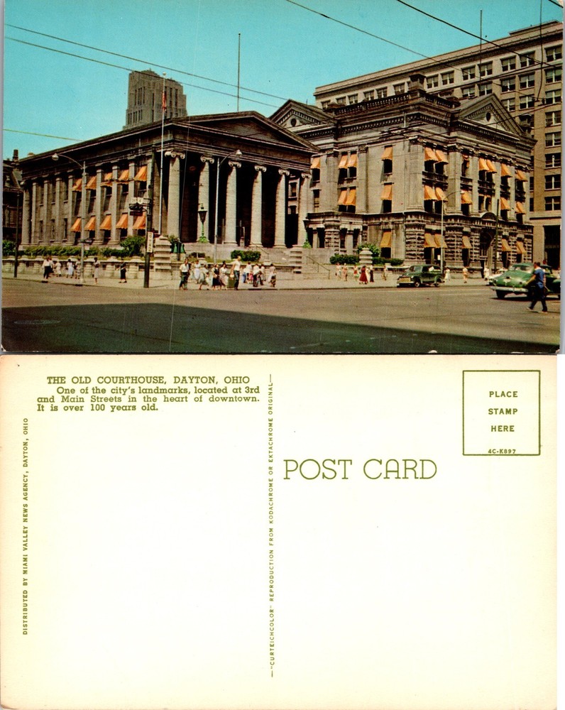 The Old Courthouse Dayton Ohio OH Postcard