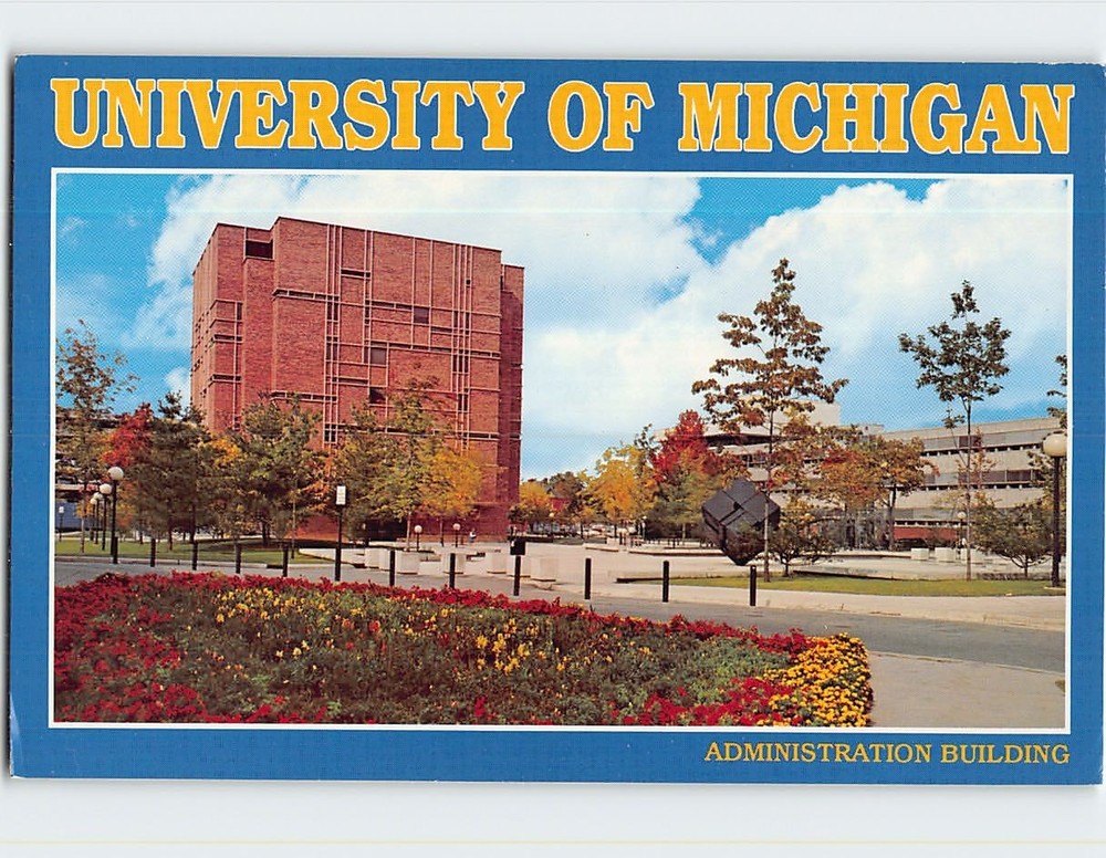 Postcard Administration Building University Of Michigan Ann Arbor Michigan USA