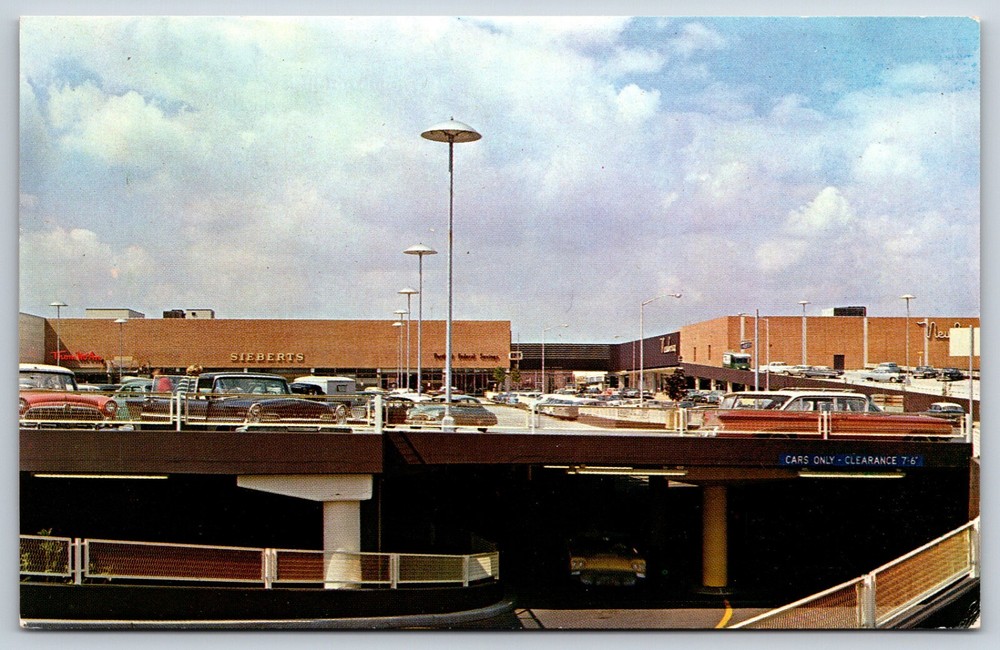 Postcard The Lloyd Center, Multi-Level Parking, Portland Oregon Unposted