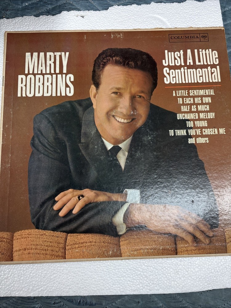 Marty Robbins – Just A Little Sentimental Vinyl LP Record Album MONO CL 1666