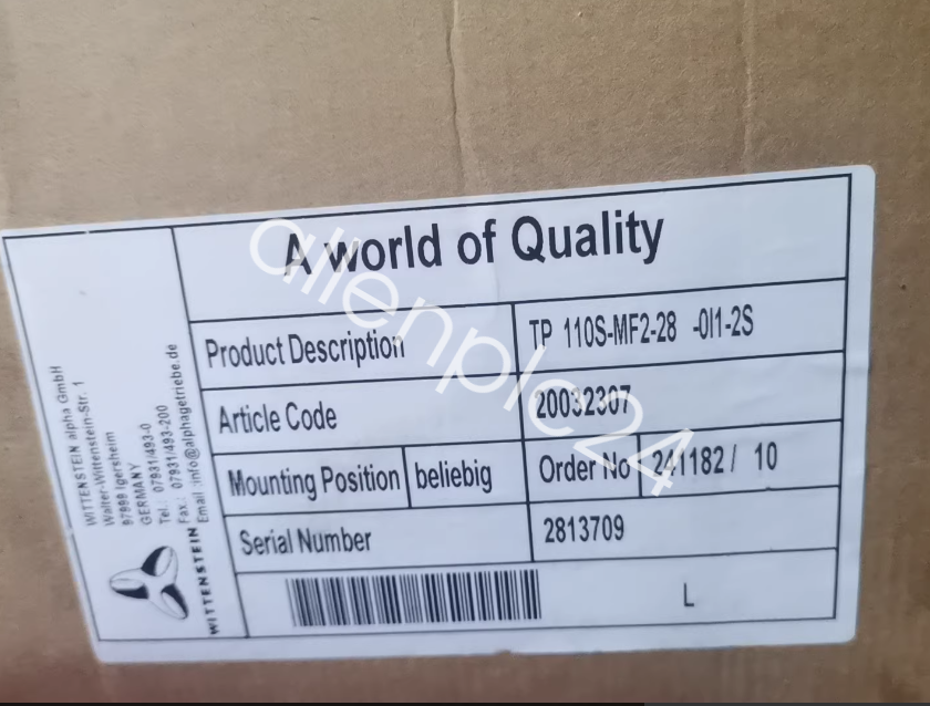 WITTENSTEIN TP110S-MF2-28-011-2S Sensor Brand New FedEx or DHL