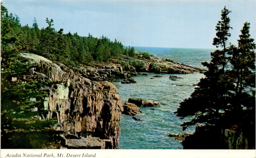 Acadia National Park, Mt. Desert Island, Schoodic Point, Maine, Postcard-image