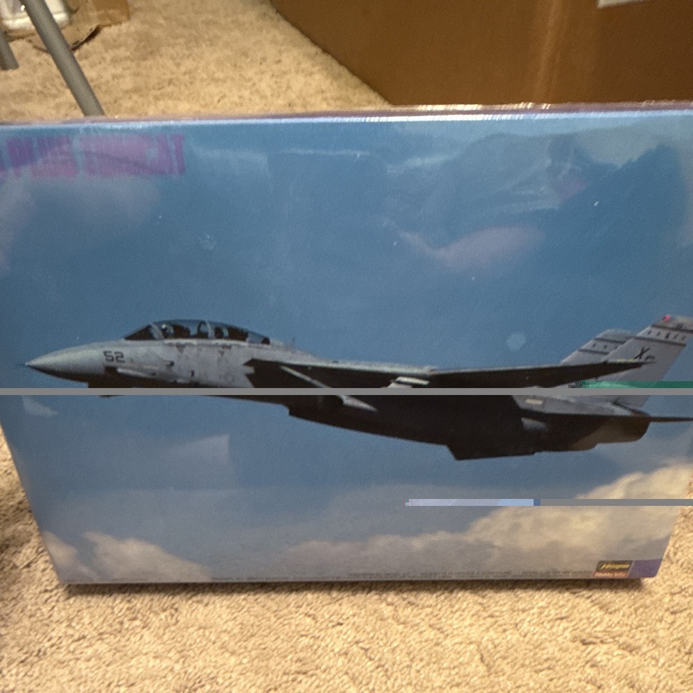 Hasegawa Grumman F-14A Plus Tomcat 1:72 Unassembled Airplane Kit 51502
