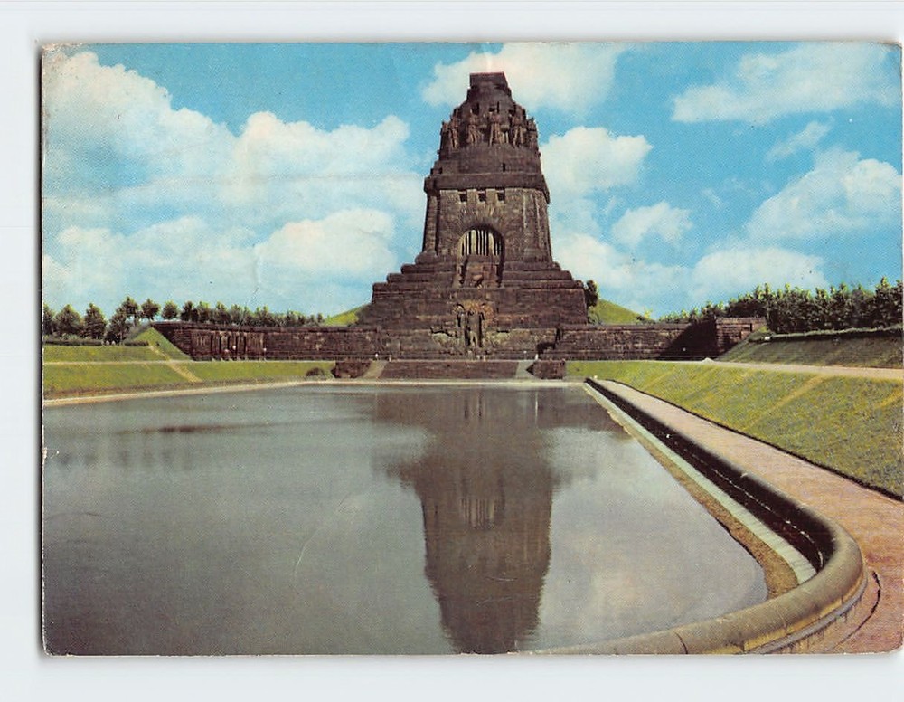 Postcard Monument to the Battle of the Nations Leipzig Germany