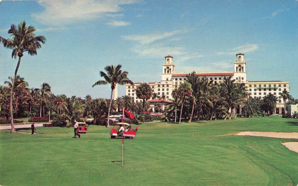 Palm Beach Florida, Breakers Hotel and Golf Course, Vintage Postcard