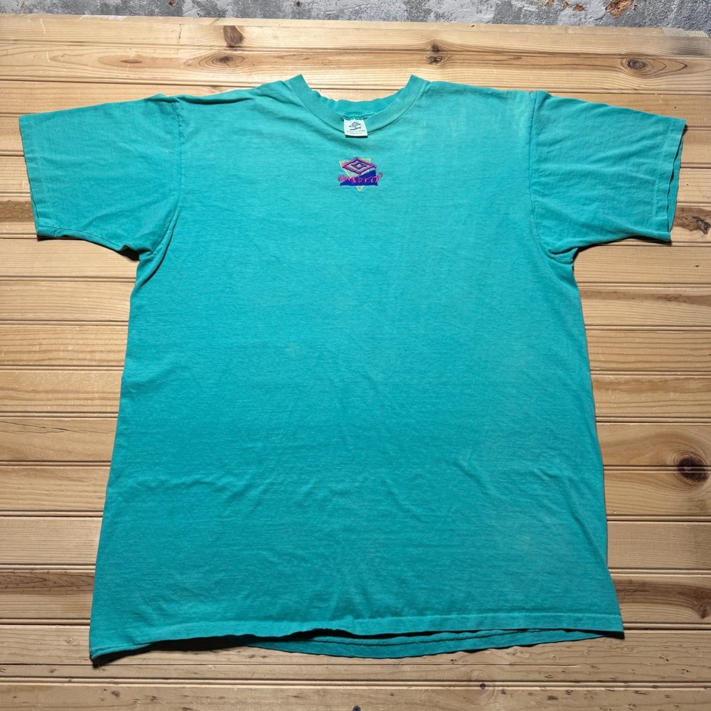 Vintage 90s Umbro Embroidered Logo Single Stitch Soccer T-Shirt USA Made - XL