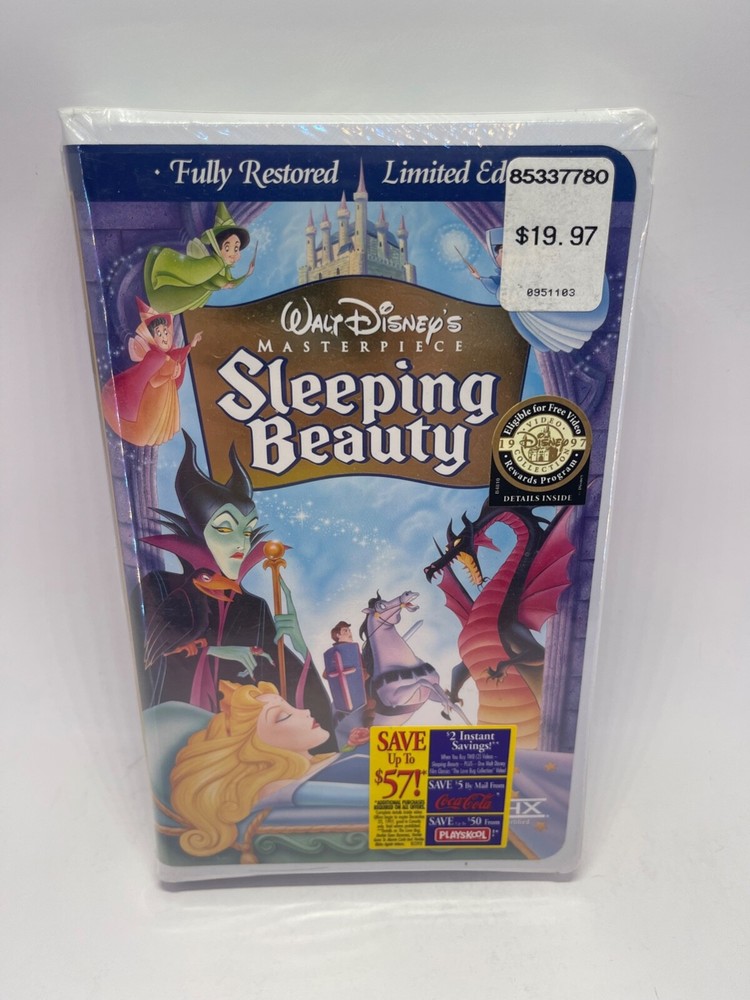 Sleeping Beauty 1997 VHS Tape Disney Limited Edition Fully Restored Sealed