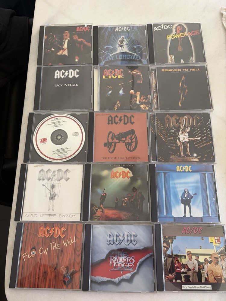 Ac/Dc Music Cd’s,  15 CD Collection