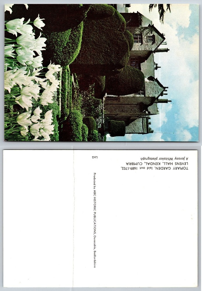 Levens Hall Topiary Garden Kendal Cumbria UK Vintage Postcard