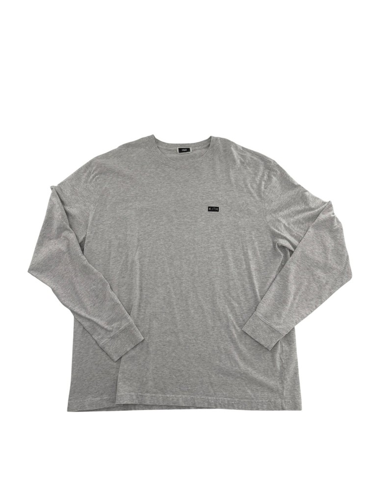 Size XXL Kith Logo Longsleeve Grey