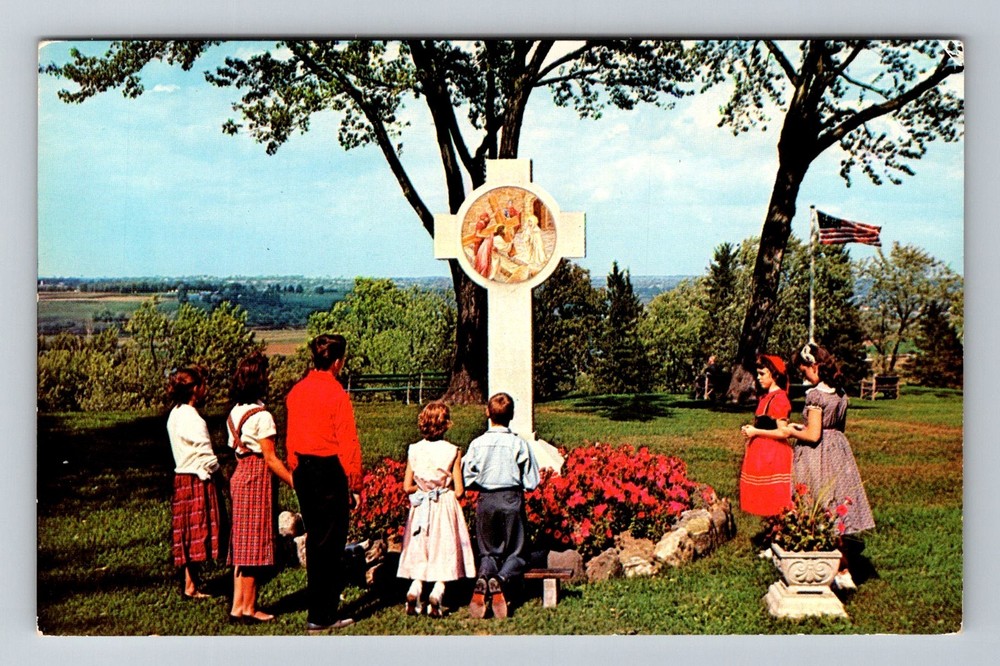Auriesville, NY-New York, Shrine North American Martyrs Cross Vintage Postcard
