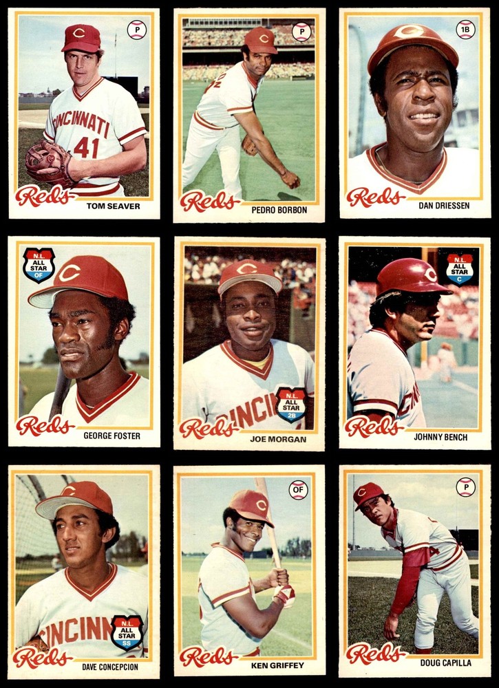 1978 O-Pee-Chee Cincinnati Reds Near Team Set 5 - EX 6620407 (11 / 13 cards)